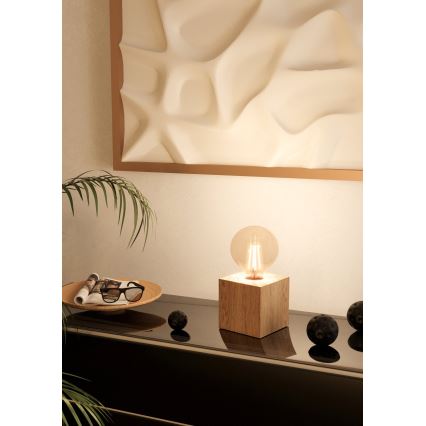 Eglo - Bordslampa 1xE27/40W/230V beige