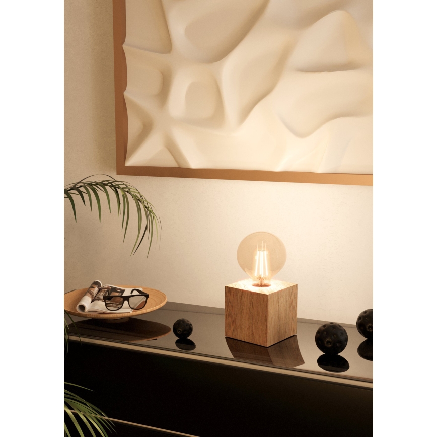 Eglo - Bordslampa 1xE27/40W/230V beige