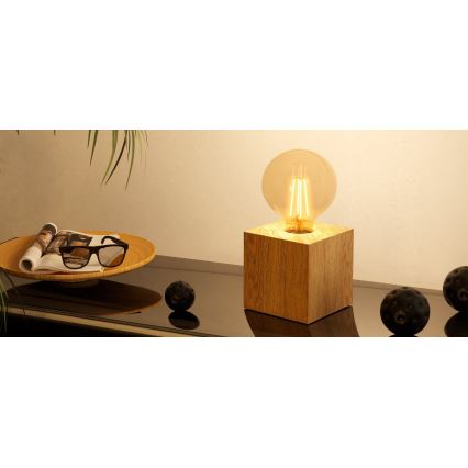 Eglo - Bordslampa 1xE27/40W/230V beige