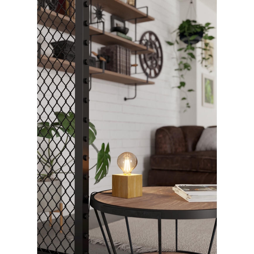 Eglo - Bordslampa 1xE27/40W/230V beige