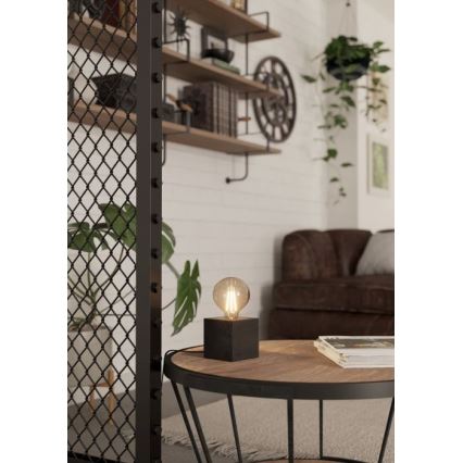 Eglo - Bordslampa 1xE27/40W/230V antracit