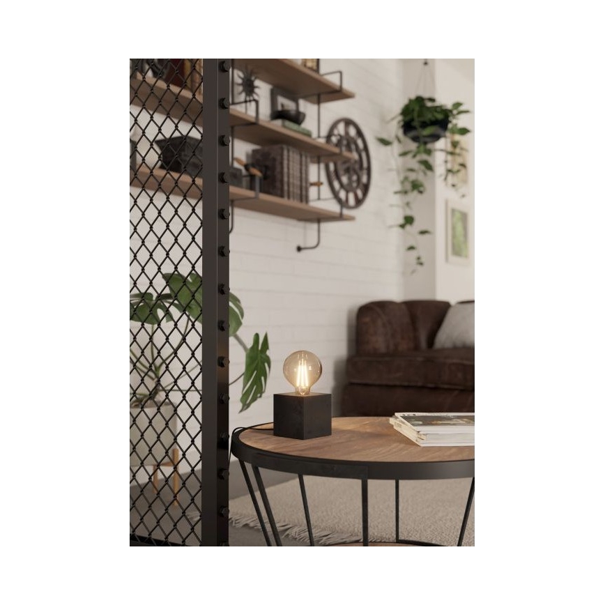 Eglo - Bordslampa 1xE27/40W/230V antracit