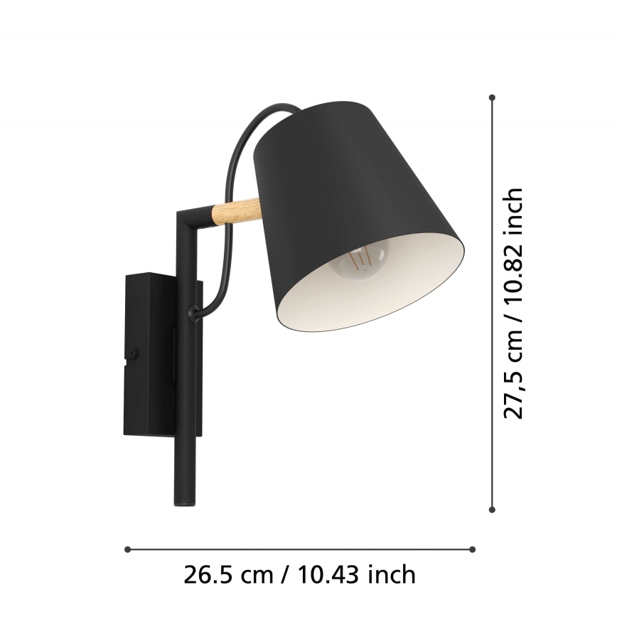 Eglo - Vägglampa 1xE14/40W/230V