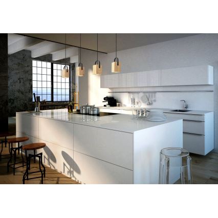 Eglo - LED ljuskrona med textilsladd 4xGU10/3W/230V
