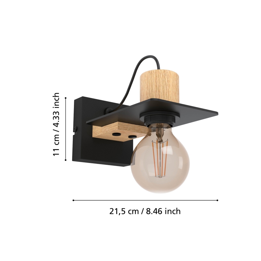 Eglo - Vägglampa 1xE27/40W/230V