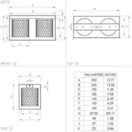 Eglo - Taklampa 2xE27/40W/230V