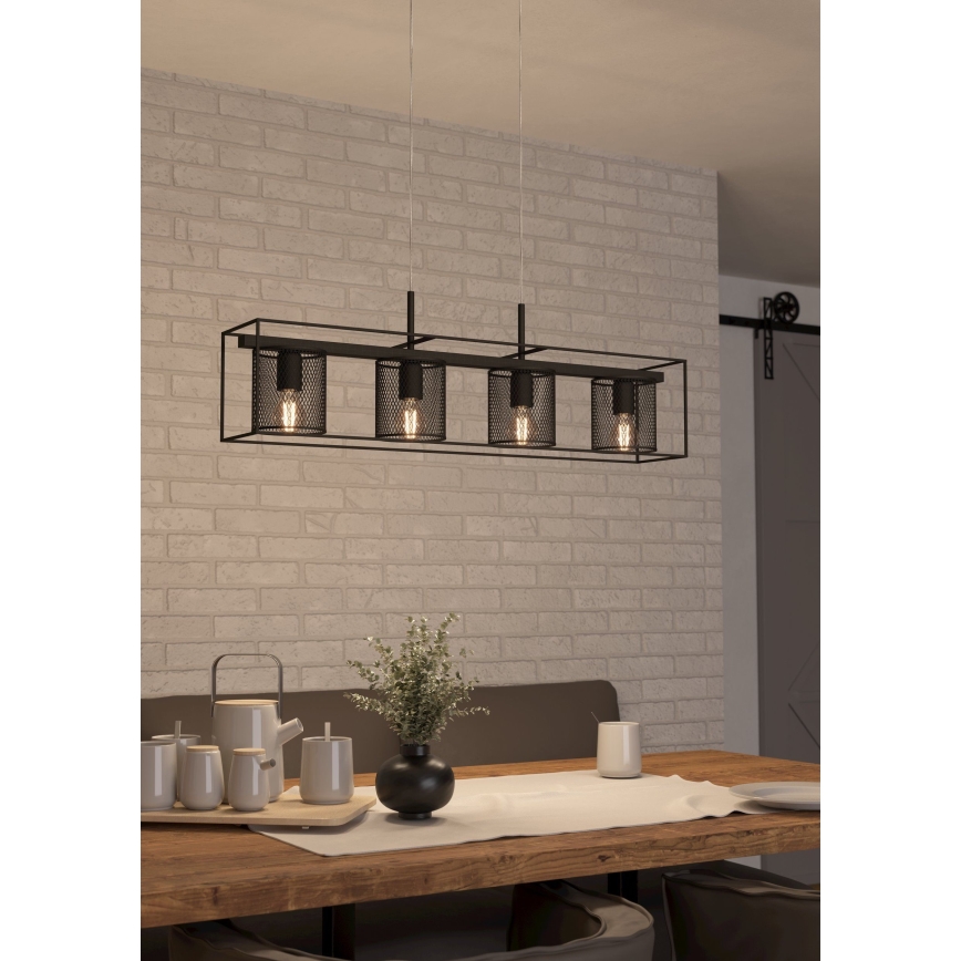 Eglo - Taklampa med 4xE27/40W/230V