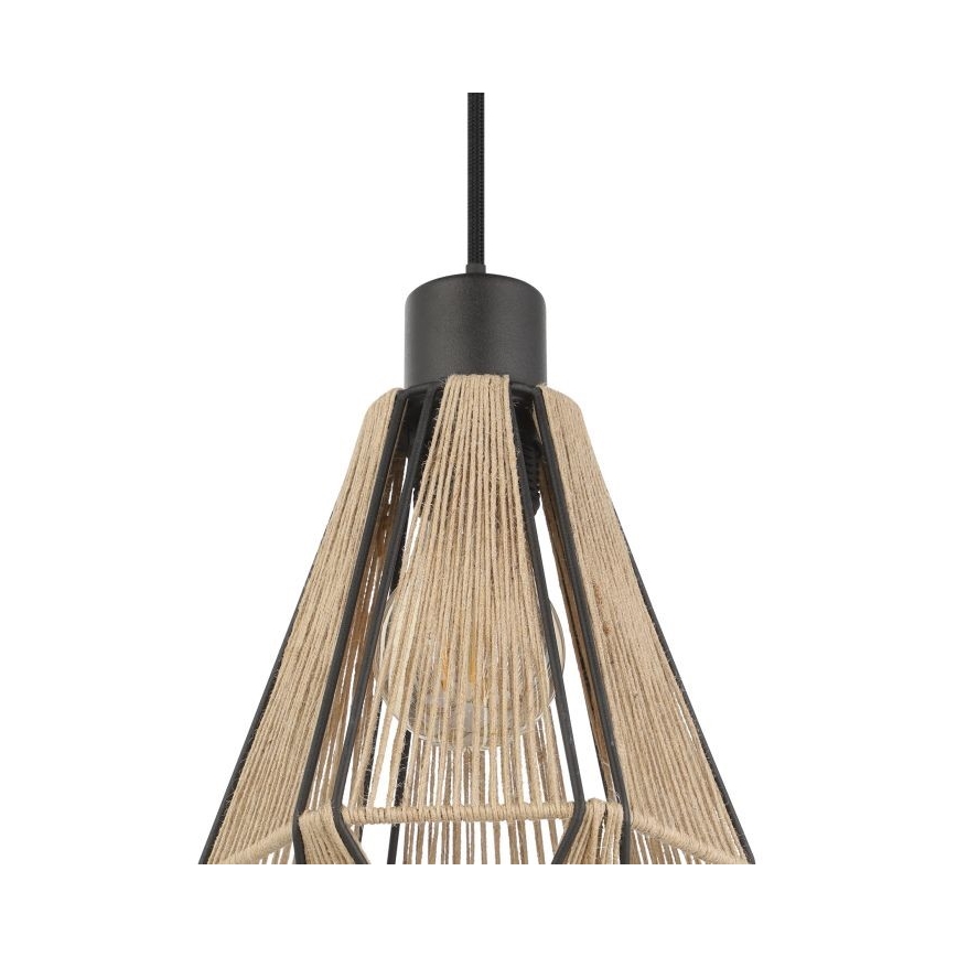 Eglo - Ljuskrona med upphängningsrem 1xE27/40W/230V