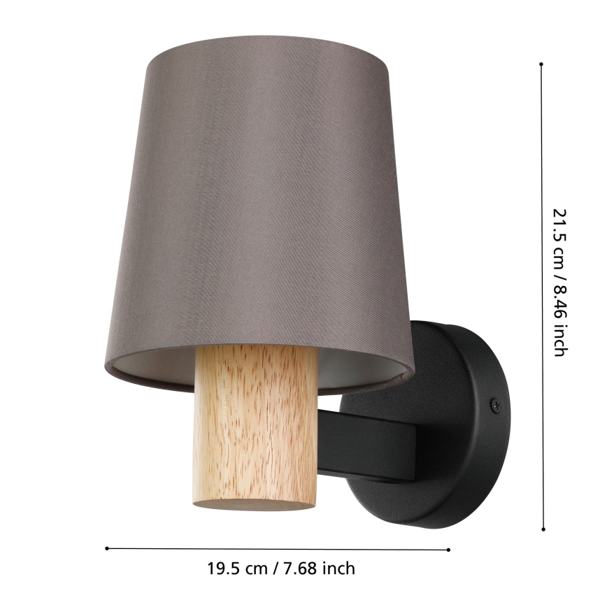 Eglo - Vägglampa 1xE27/40W/230V