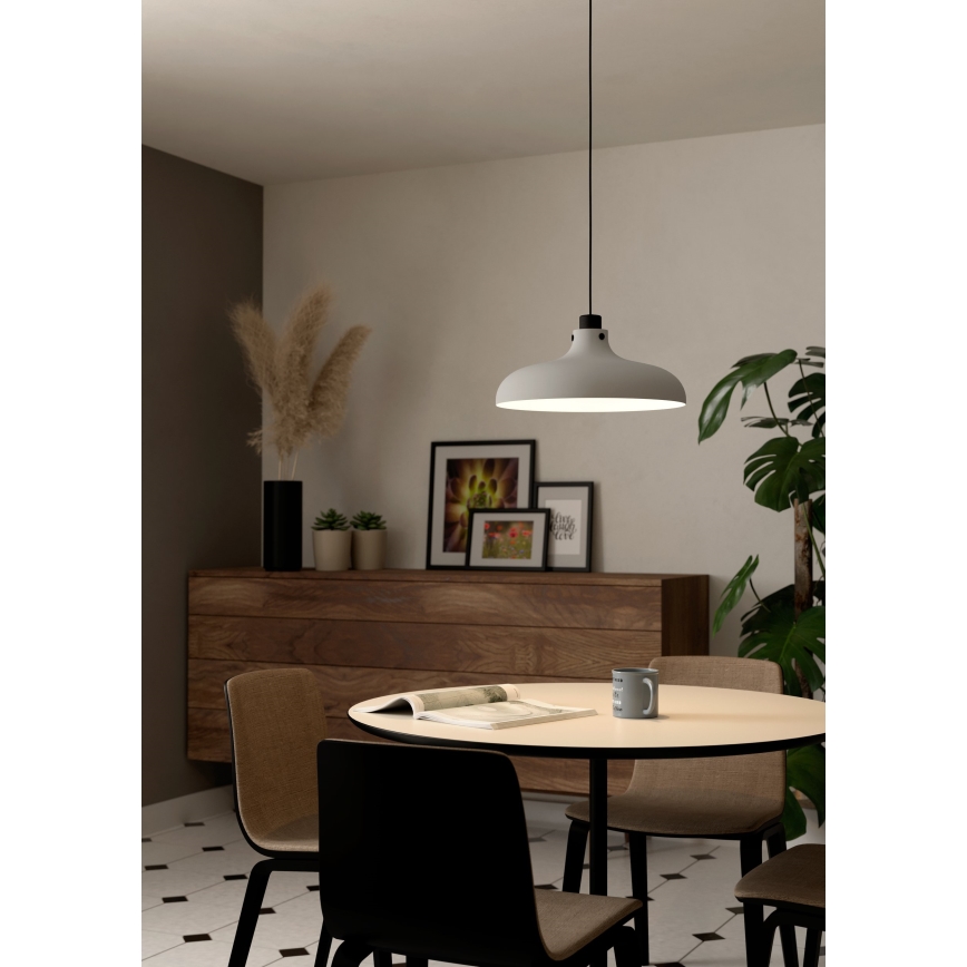 Eglo - Ljuskrona med textilsladd 1xE27/40W/230V