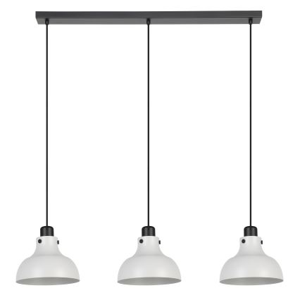Eglo - Ljuskrona med textilsladd 3xE27/40W/230V