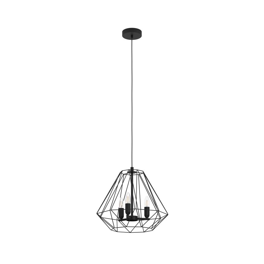 Eglo - Ljuskrona med upphängningsrem 3xE14/40W/230V