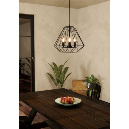 Eglo - Taklampa med 3xE14/40W/230V
