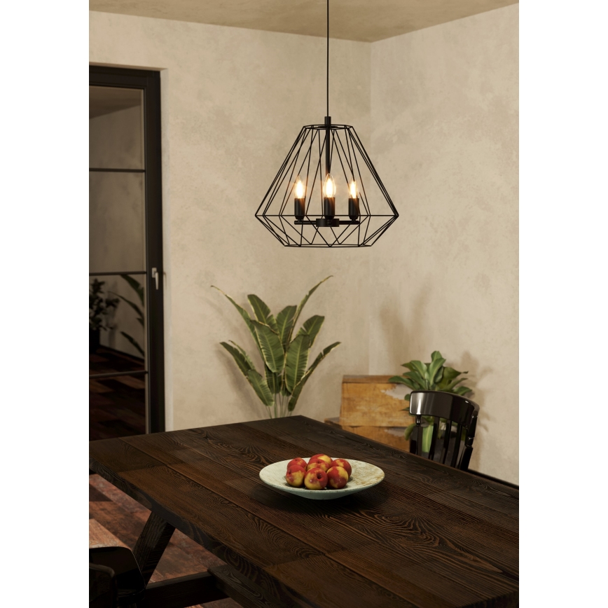 Eglo - Taklampa med 3xE14/40W/230V