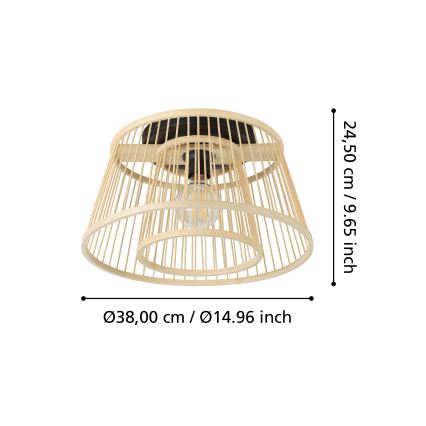 Eglo - Taklampa 1xE27/40W/230V