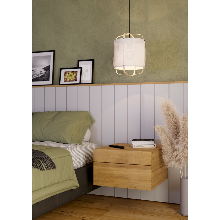 Eglo - Ljuskrona med textilsladd 1xE27/40W/230V