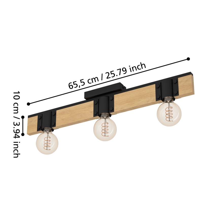 Eglo - Taklampa 3xE27/40W/230V