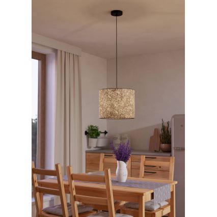 Eglo - Ljuskrona med textilsladd 1xE27/25W/230V