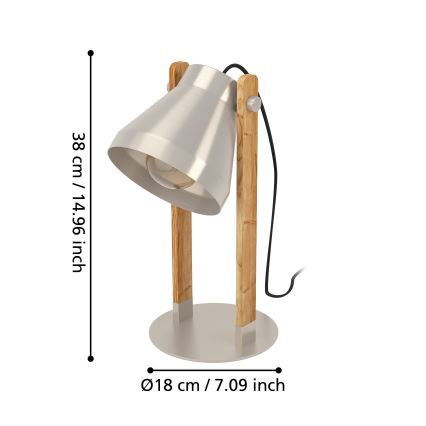 Eglo - Bordslampa 1xE27/40W/230V