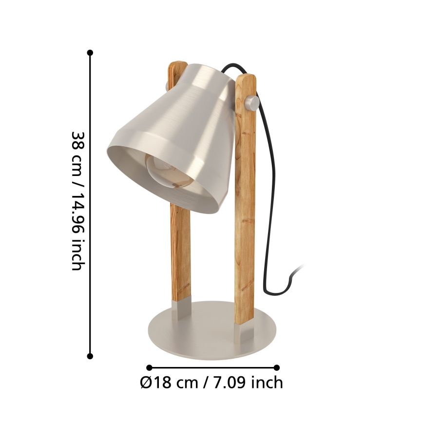 Eglo - Bordslampa 1xE27/40W/230V