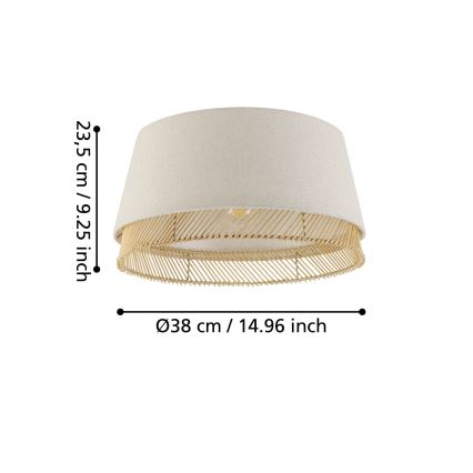 Eglo - Taklampa 1xE27/40W/230V