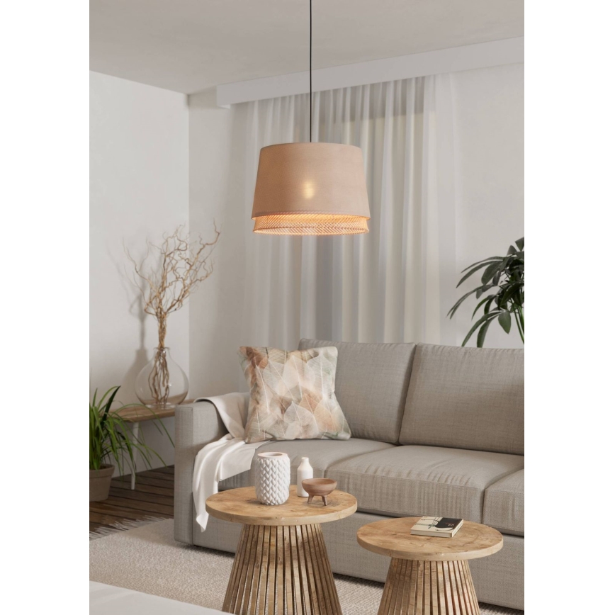 Eglo - Ljuskrona med textilsladd 1xE27/40W/230V