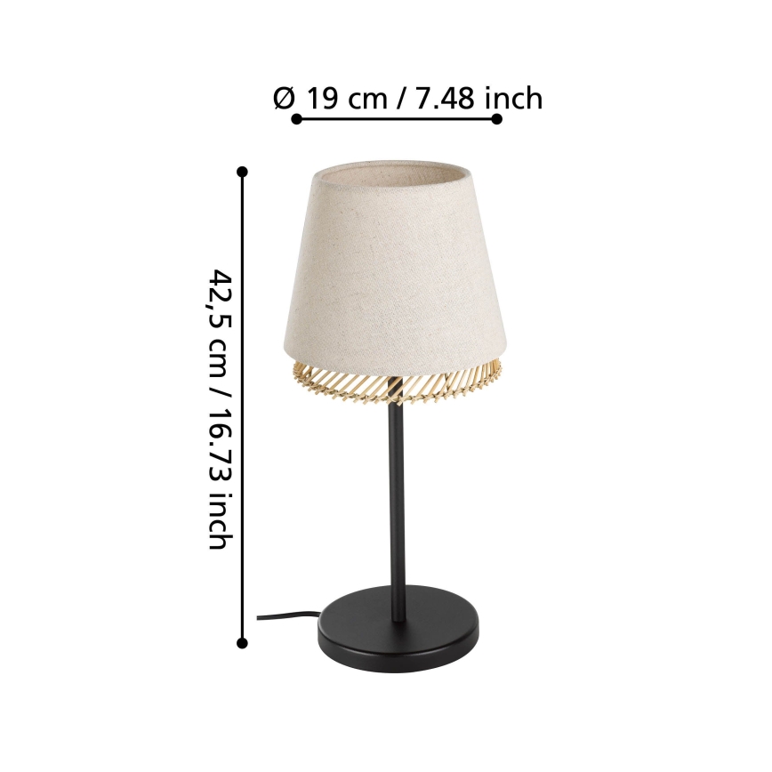 Eglo - Bordslampa 1xE27/40W/230V