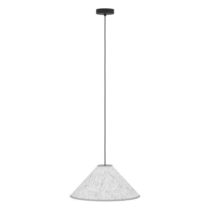 Eglo - Ljuskrona med textilsladd 1xE27/40W/230V grå