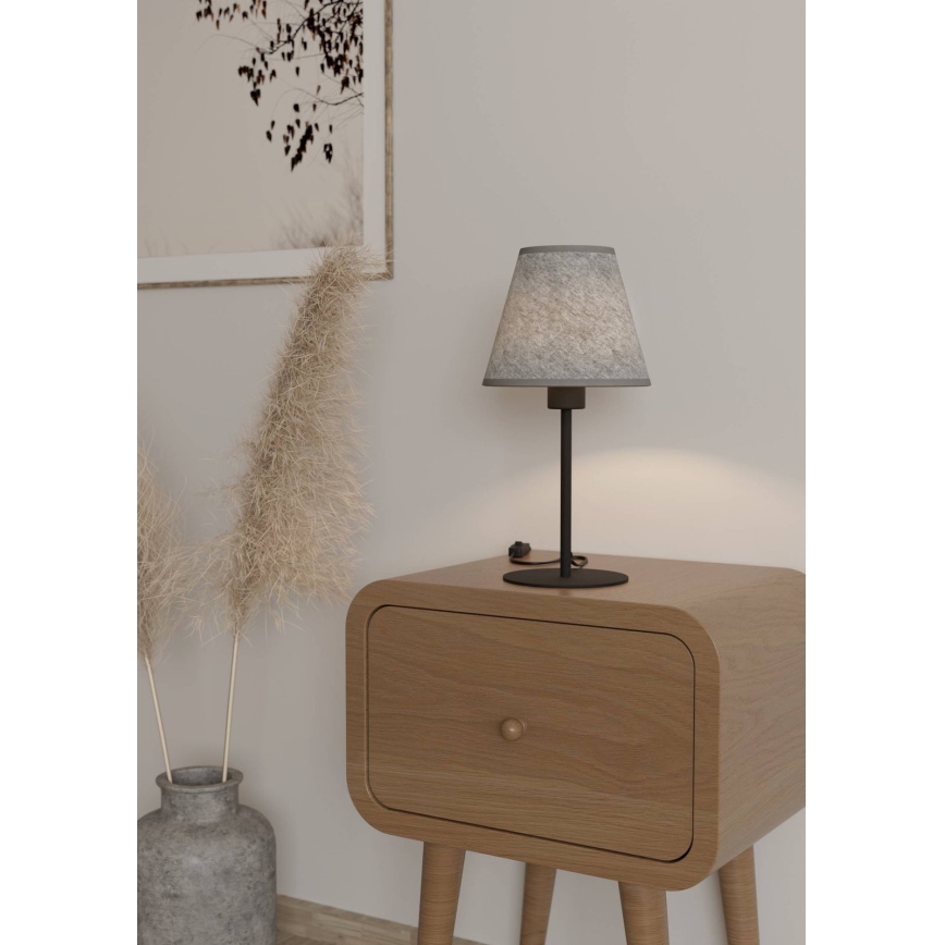 Eglo - Bordslampa 1xE27/40W/230V grå