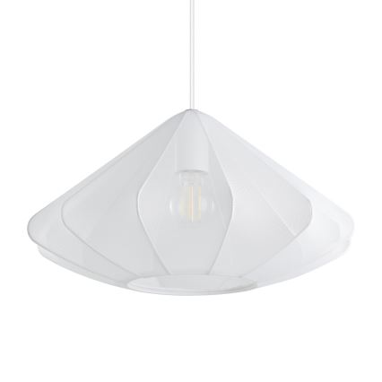 Eglo - Ljuskrona med textilsladd 1xE27/40W/230V diameter 42,5 cm vit