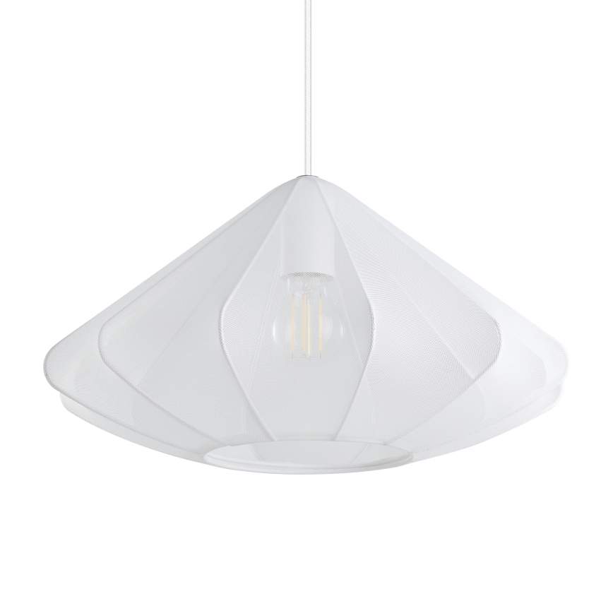 Eglo - Ljuskrona med textilsladd 1xE27/40W/230V diameter 42,5 cm vit