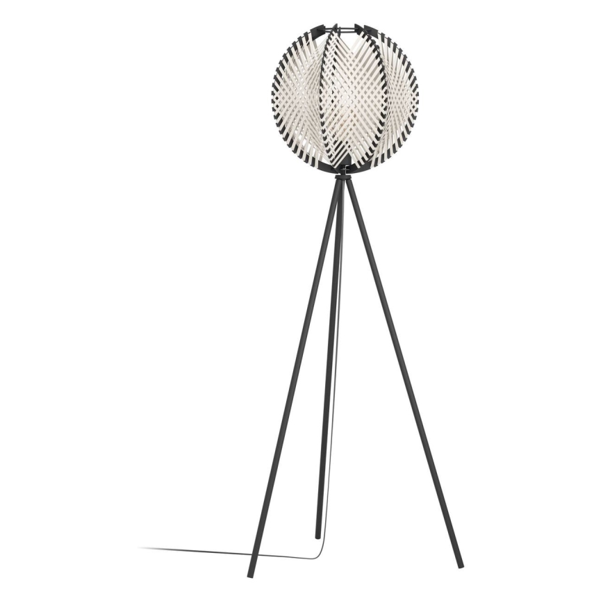 Eglo - Golvlampa 1xE27/40W/230V vit/svart