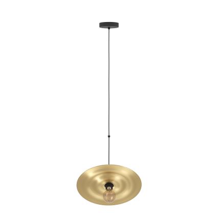 Eglo - Ljuskrona med textilsladd 1xE27/40W/230V guld