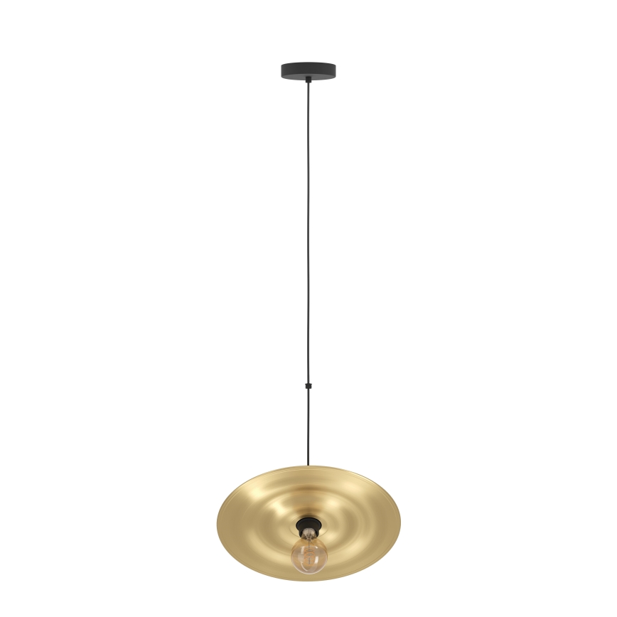 Eglo - Ljuskrona med textilsladd 1xE27/40W/230V guld