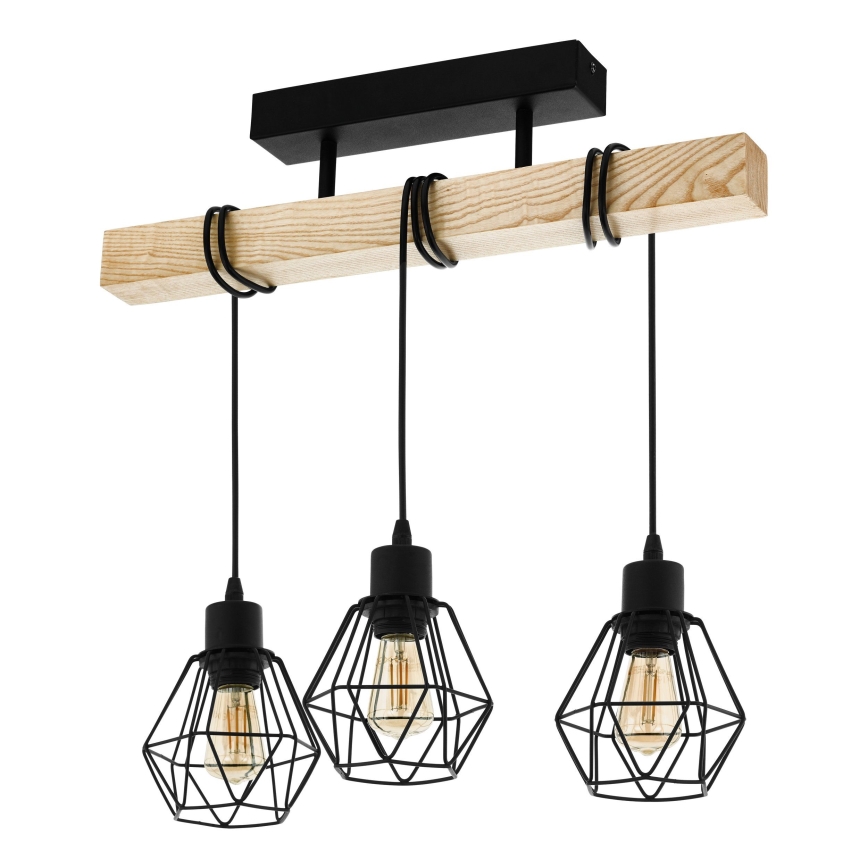 Eglo - Fäst ljuskrona TOWNSHEND 3xE27/60W/230V - FSC certifierade