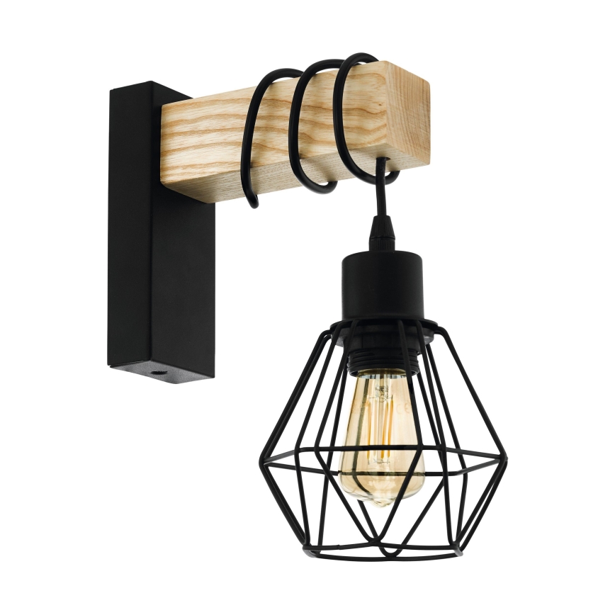 Eglo - Vägglampa TOWNSHEND 1xE27/60W/230V