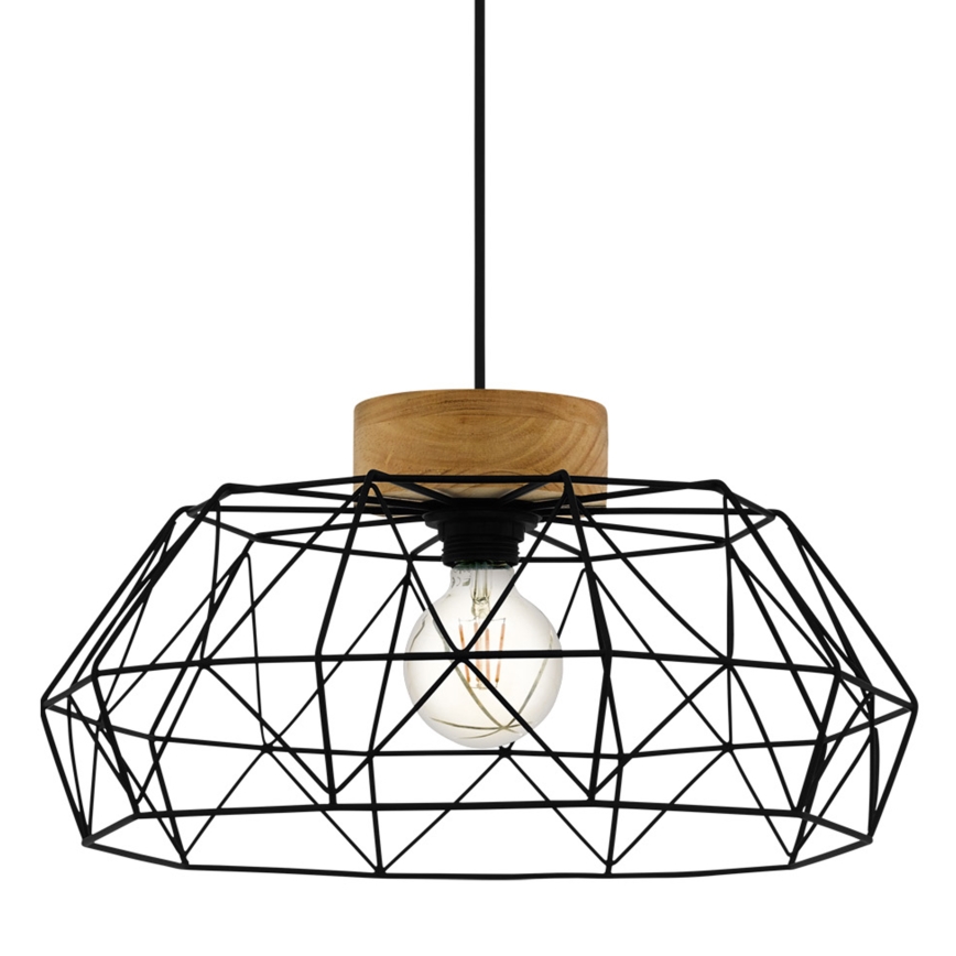 Eglo - Ljuskrona med textilsladd 1xE27/60W/230V - FSC certifierade