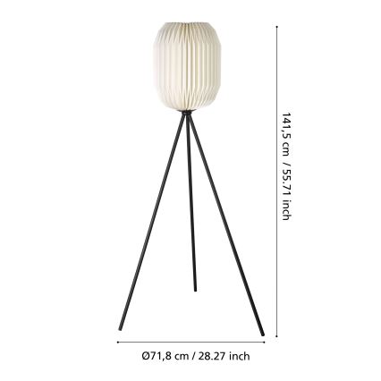 Eglo - Golvlampa 1xE27/40W/230V