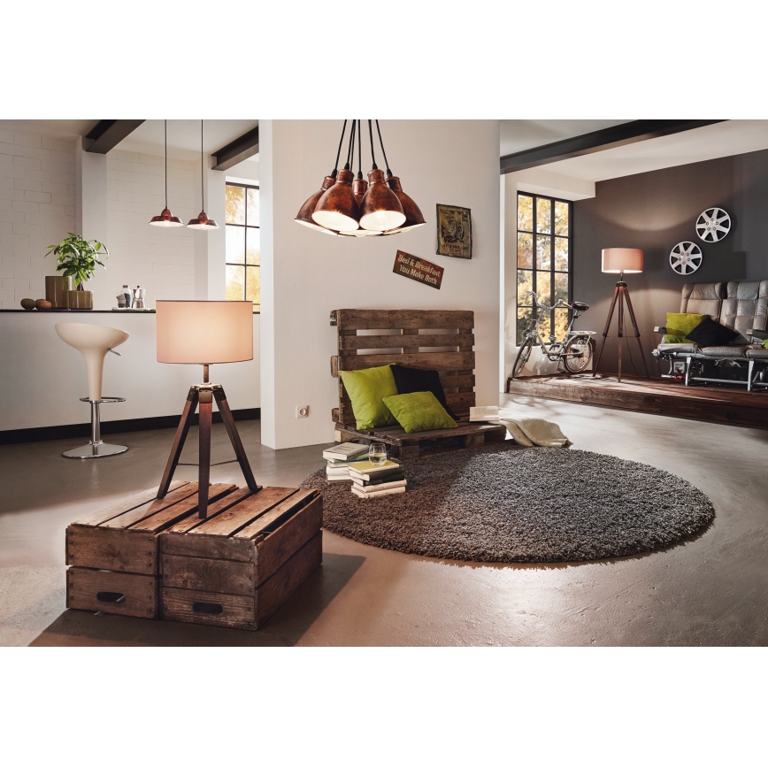 Eglo - Golvlampa 1xE27/60W/230V - FSC certifierade