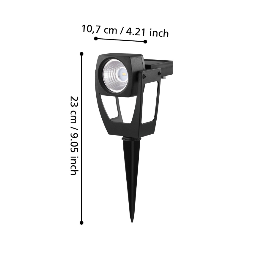 Eglo 48719 - LED Solcell strålkastare SOLAR 1xLED/0,1W/3,2V IP44