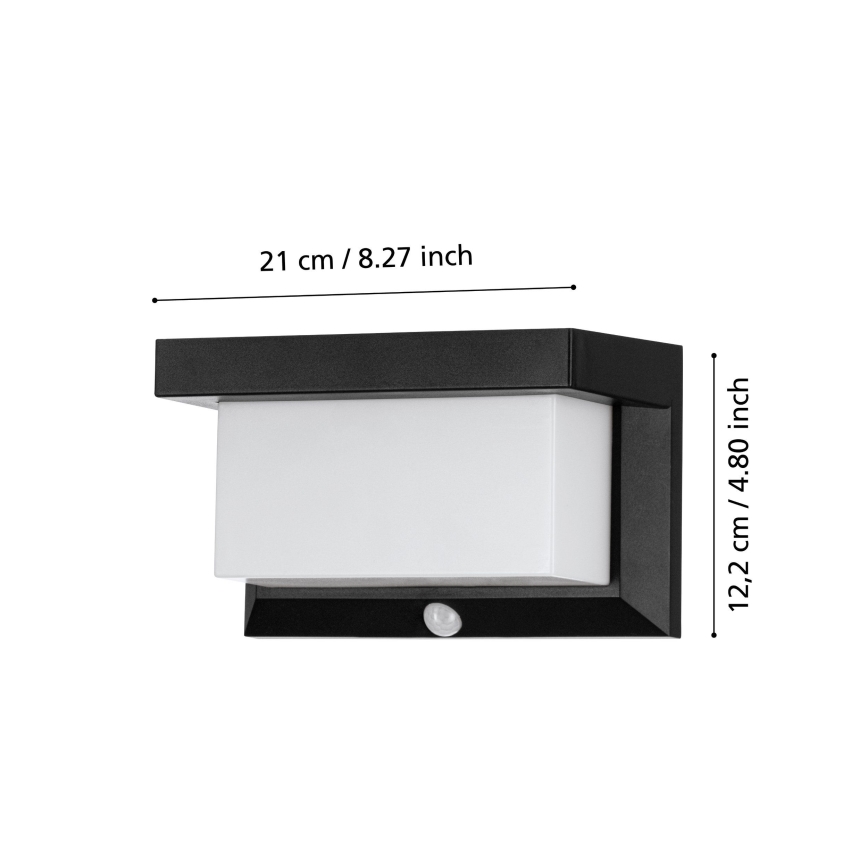 Eglo - LED solcell väggbelysning med sensor LED/3,84W/3,7V 2000 mAh IP44