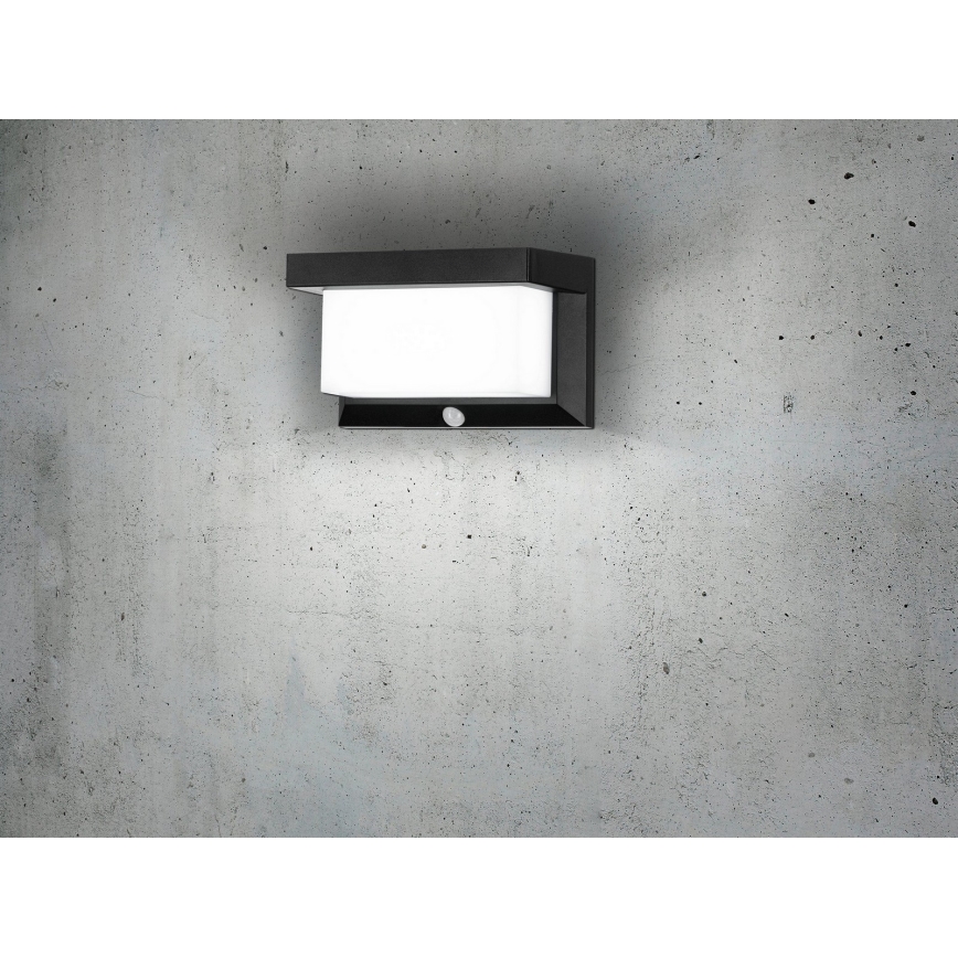 Eglo - LED solcellsvägglampa med sensor LED/3,84W/3,7V 2000 mAh IP44