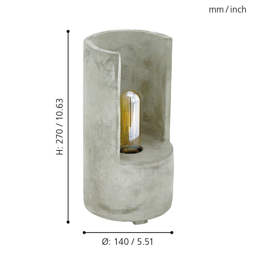 Eglo 49111 - Bordslampa LYNTON 1xE27/60W/230V