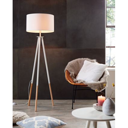 Eglo 49156 - Golvlampa BIDFORD 1xE27/60W/230V