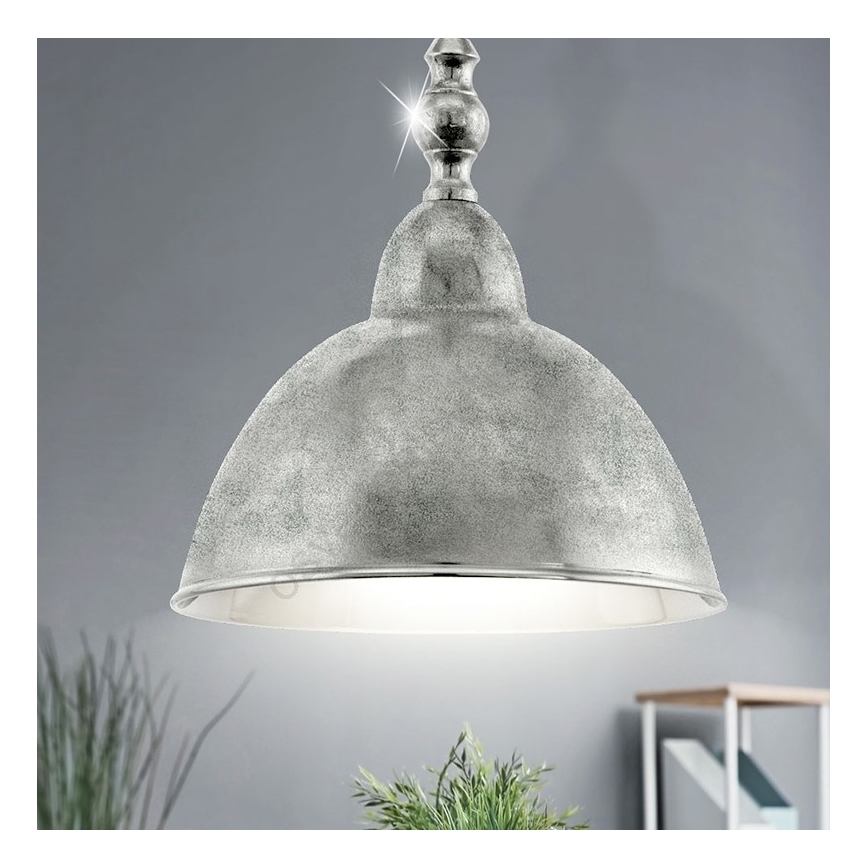Eglo 49178 - Taklampa på kedja EASINGTON 1xE27/60W/230V Ø 350 mm