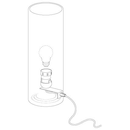 Eglo 49283 - Bordslampa BRADFORD 1xE27/60W/230V