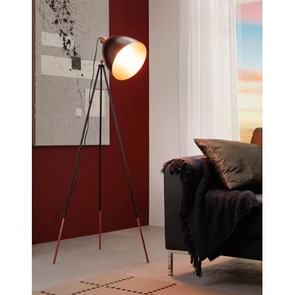 Eglo 49386 - Golvlampa CHESTER 1xE27/60W/230V
