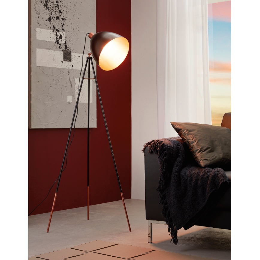 Eglo 49386 - Golvlampa CHESTER 1xE27/60W/230V