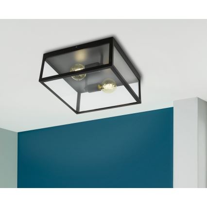 Eglo 49392 - Takbelysning CHARTERHem 2xE27/60W/230V