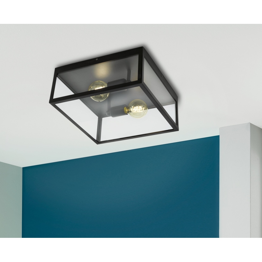 Eglo 49392 - Takbelysning CHARTERHem 2xE27/60W/230V